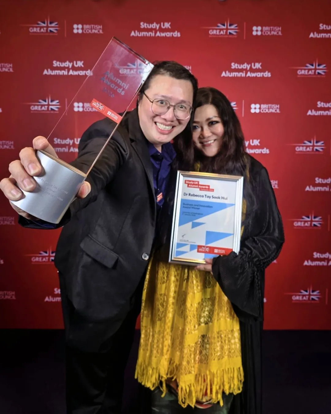 Dr. Rebecca Tay & Dr. Gew — UK Alumni Awards 2026